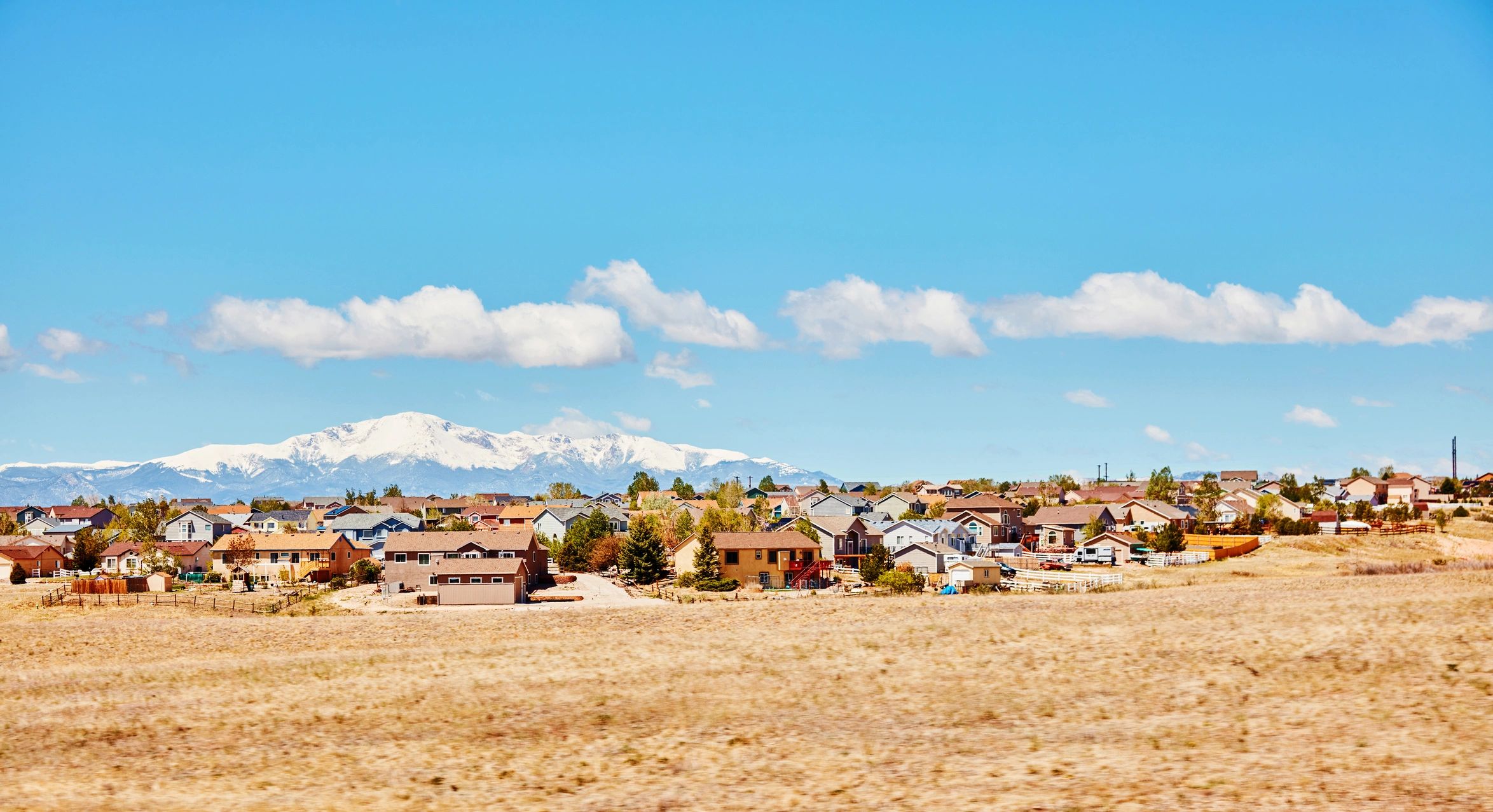 Neighbourhood street view representing a local community